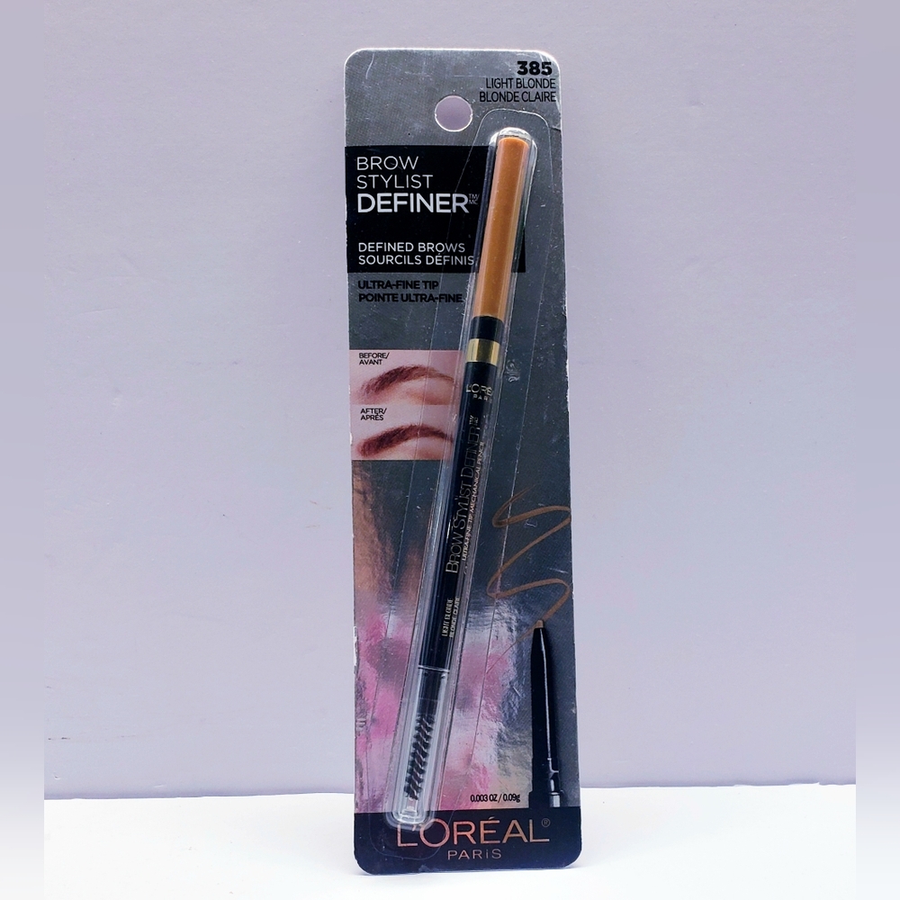 L'Oreal Paris Brow Stylist Definer Eyebrow Mechanical Pencil, 385 Light Blonde